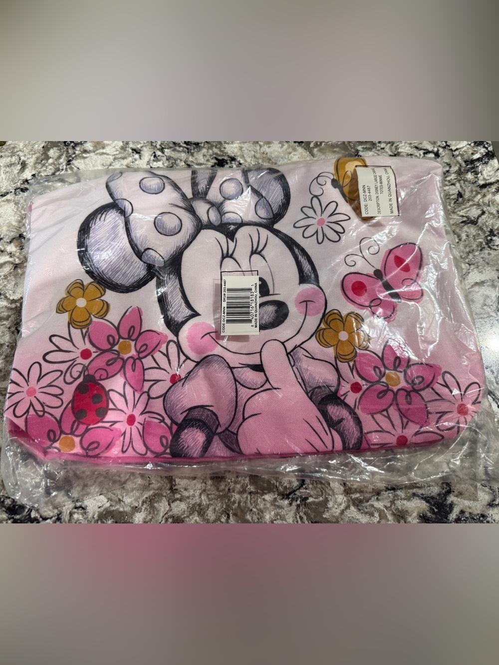 Disney Pink Minnie Mouse Floral Kids tote